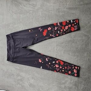 Dedoles Leggings Women's Large Lemure Good Mood Gym Yoga Leggins Multicolor